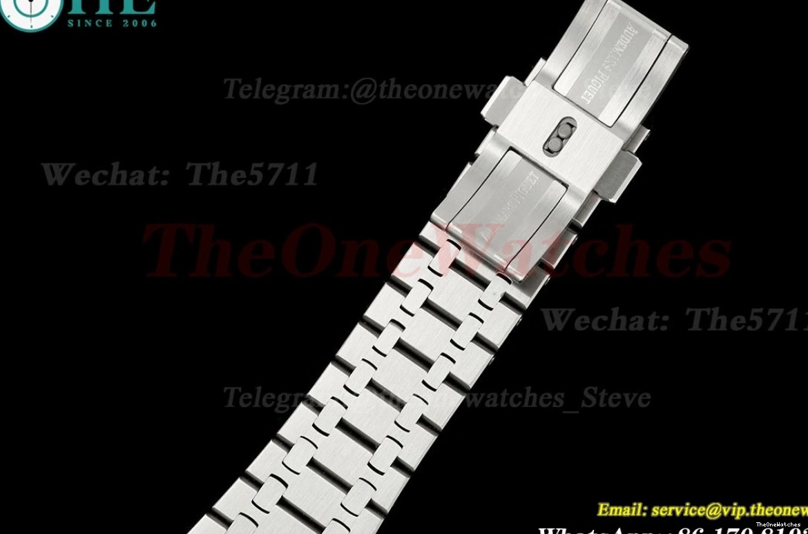 Clone TKF SS A4302 41mm White Dial Oak 15500 SS Royal Super 0227